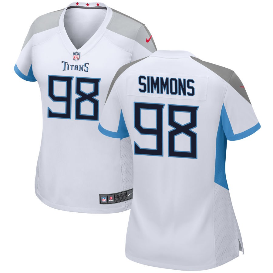 Women's Tennessee Titans Jeffery Simmons Game Jersey - White